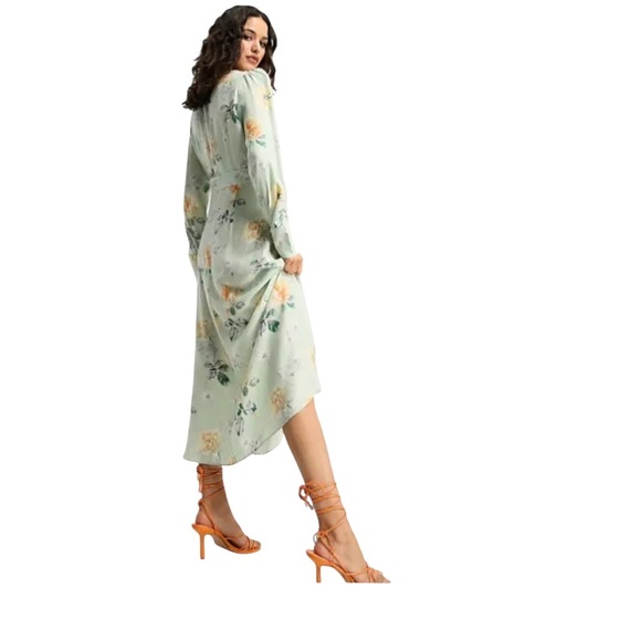 & Other Stories Button Detail Midi Floral Green Dress NWOT - Picture 10 of 14